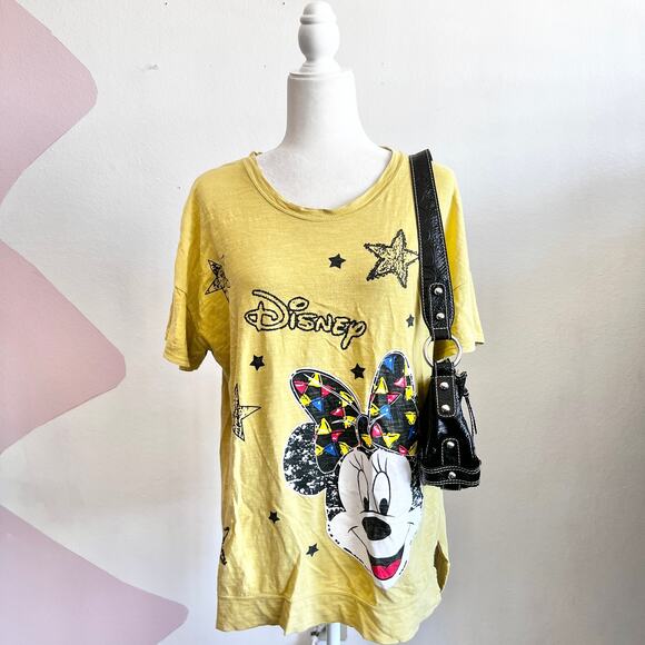 Vintage Disney Minnie Mouse Star Top Made‎ in Korea 90s Kawaii Retro XL - Picture 1 of 5